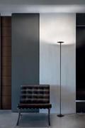 Poe tall floor lamp in black metal