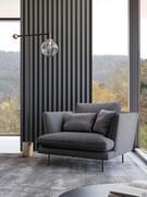 Designer LED floor lamp Bardot by Bonaldo and Lars armchair