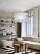 Chandelier Giogali with clear crystal hook pendants