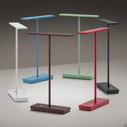 Dubcolor LED desk lamp with internal battery rechargeable via USB cable, available in six pantone effect colors