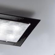 Glass ceiling light Mathias in the ceiling light model in black finish