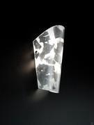 Glass hallway wall lamp Bijoux - diffuser with leaf decoration