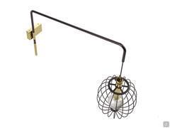 Eira metal wall lamp with adjustable arm