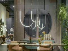 Nahun slim steel pendant lamp by Cattelan elegant and modern