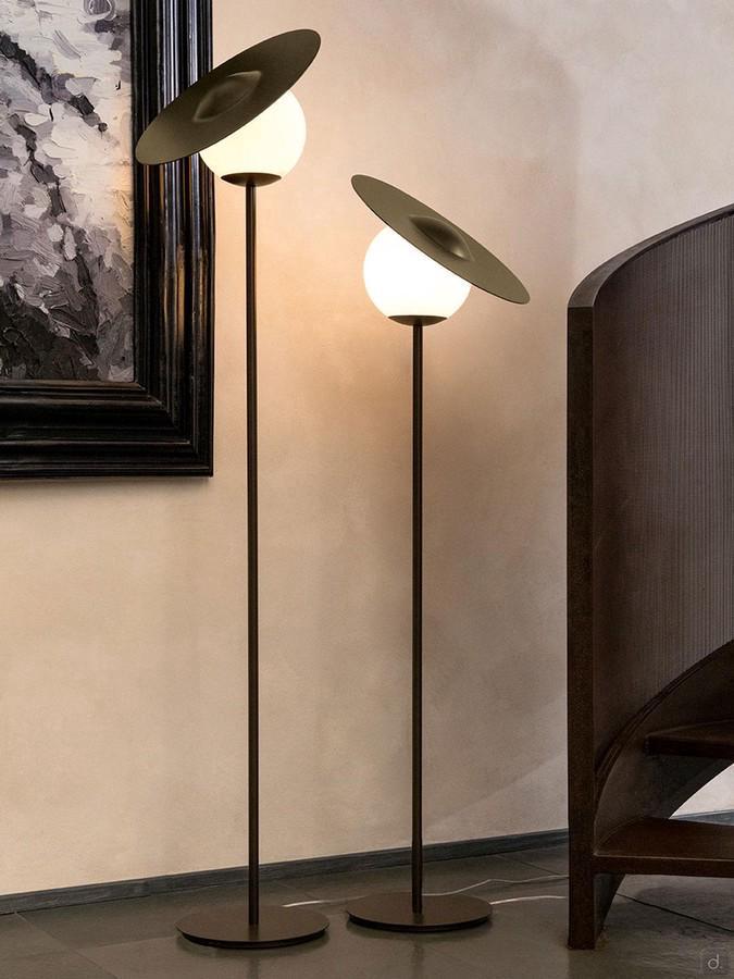 Designer floor lamp Miss available in two different heights