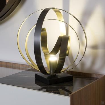 Modern bronze lamp Rodin by Cantori 