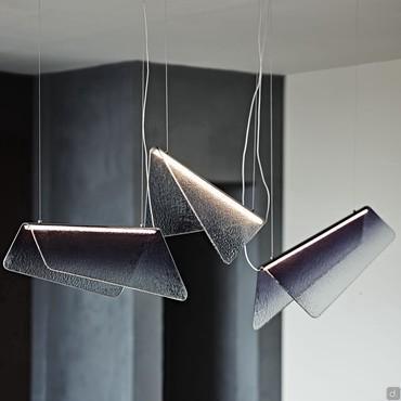 Stylized butterfly pendant lamp Velar by Cattelan