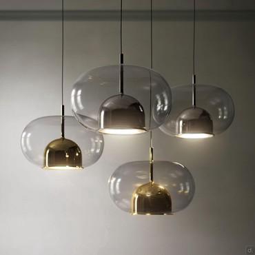 Coimbra pendant lamp with glass shade by Cattelan