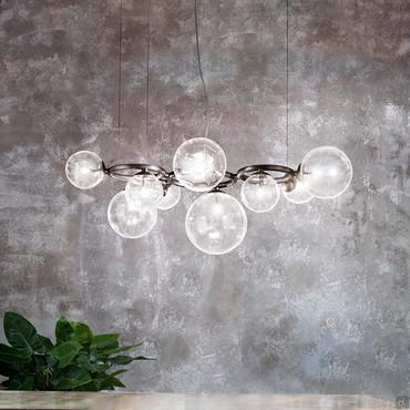 Lamp with crystal spheres Puppet Ring by Vistosi