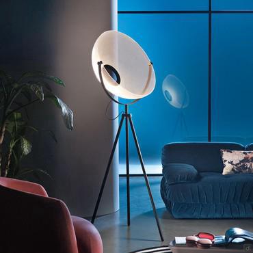 Demi Moon dome-shaped floor lamp