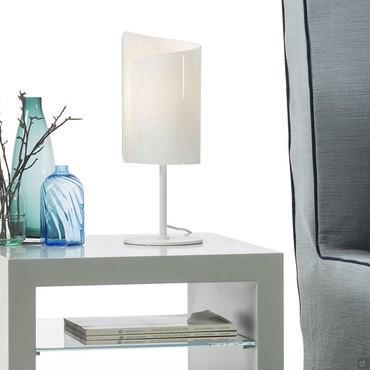 Ricciolo white curly glass lamp 