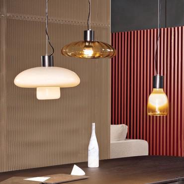 Blown glass ceiling light Acquerelli by Bonaldo