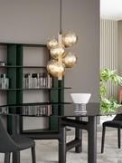 Bon Ton pendant lamp by Bonaldo with amber glass shades