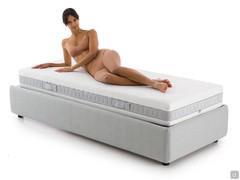 ViscoTech mattress with removable Space cover in technical fabric without padding