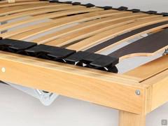 SaniMove motorised slatted base - Detail of bed frame and polymer joints