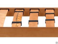 Wood Frame slatted bed base for double beds - Detail of the dorsal rigidiy adjusters