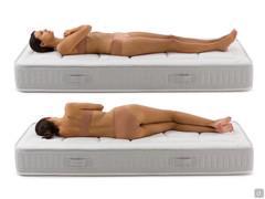 Ergo Spring mattress with 800 or 1600 springs with 7 zones of different bearing capacities