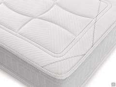 Detail of the compact boxed non-removable cover of the Ergo Spring mattress