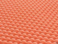 Detail of the 3 cm layer of breathable flexible foam with massaging textured surface