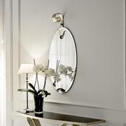 Mirabelle oval mirror with iron hook by Cantori