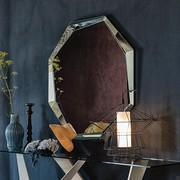 Emerald octagonal design mirror byCattelan