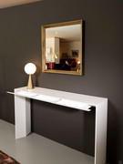 Lacquered metal framed mirror Tema, also ideal as an entry mirror above a console table, coffee table or desk