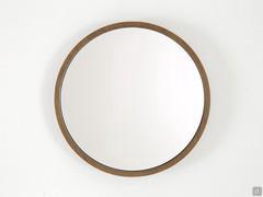 Hopes mirror in Canaletto walnut painted ashwood