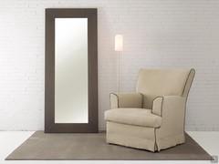 Alma leaner wooden mirror in rectangular shape