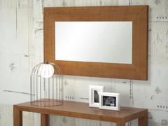 Alma horizontal mirror in Canaletto walnut painted oak finish