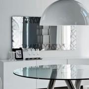 Kenya steel decorated rectangular mirror byCattelan