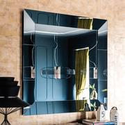 Regal square mirror with mirrored frame by Cattelan