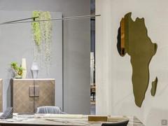 Africa By Cattelan, shaped design mirror. Great scenic impact, suitable in bright and colorful living rooms