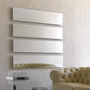 Rectangular Julius mirrors stacked one on top of the other for a stunning effect