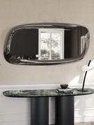 Wall mirror with frame Platinum in the smoked-colored version