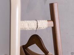 Refined details of the coat stand mirror Narvik