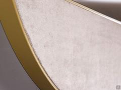 Brass profile detail and Elina velvet-covered part