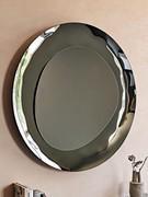 Cosmos circular-framed mirror by Cattelan in smoked finish