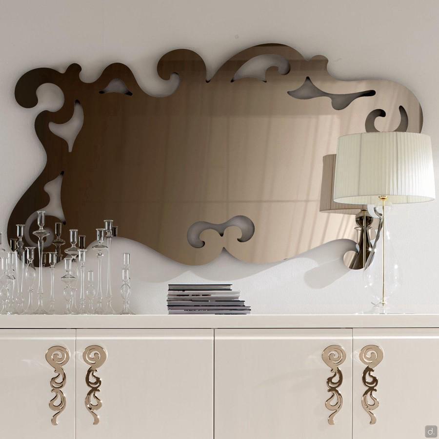 Aida modern baroque mirror by Cantori