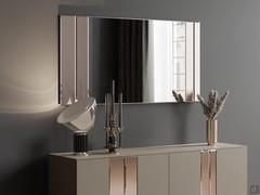 Mirrored side decorations can be in smoked or bronze finish