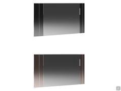 Horizontal wall mirror Essenza, available with side inserts of smoked or bronze mirrored beveled glass