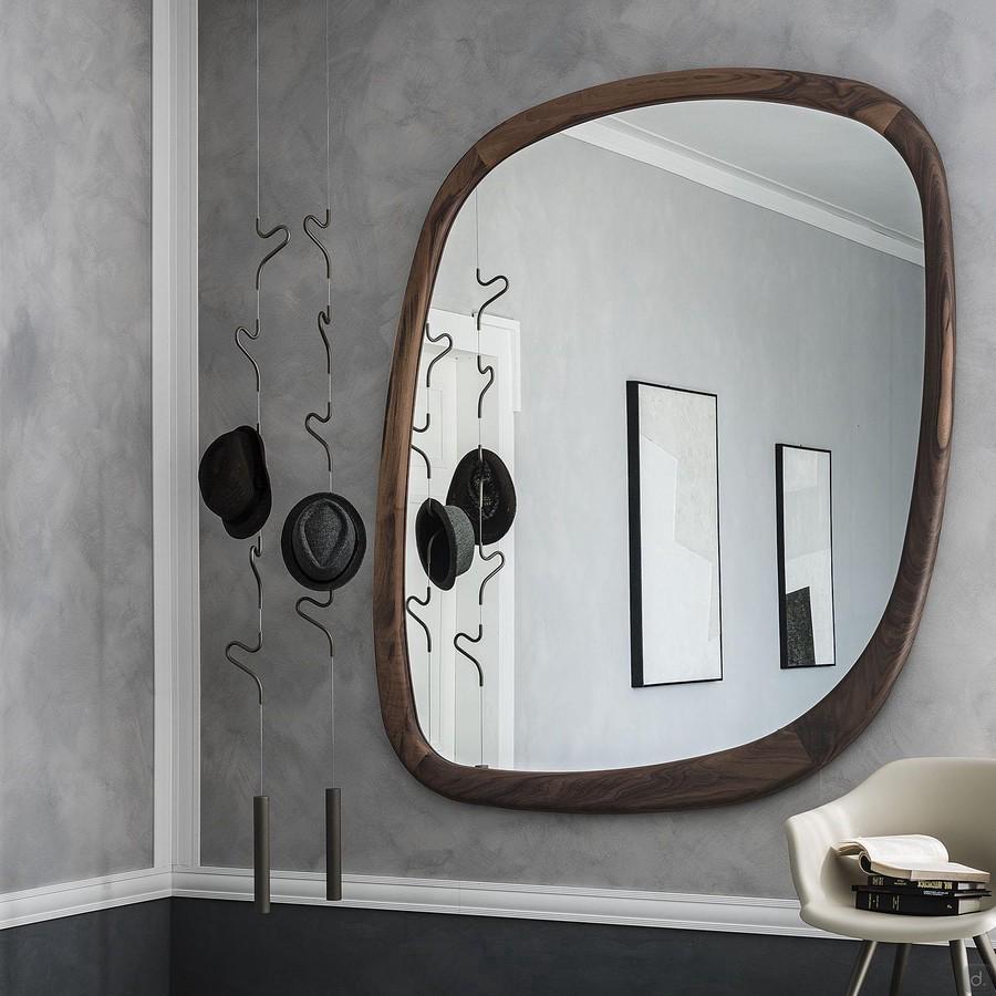 Large mirror with wooden frame Janeiro