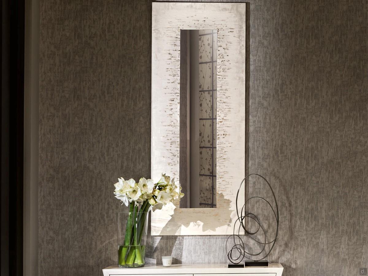 Hand-decorated rectangular mirror Africa by Cantori