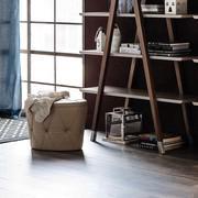 Pinko ottoman next to Giotto bookcase by Cattelan 