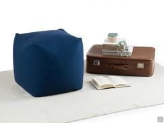 Square Cherie ottoman with soft upholstery