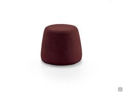 Dixie cone-shaped pouf, covered in leather