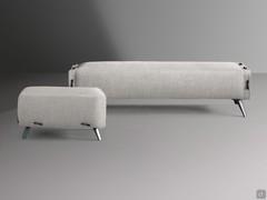 Cuff bed bench and ottoman, which can be combined with the bed of the same name and coordinated with each other in terms of finishes and upholstery