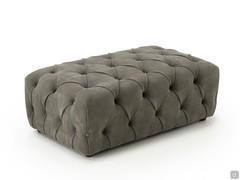 Bellagio modern button tufted ottoman in a rectangular version