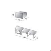 Teddy fold out ottoman bed - measurements