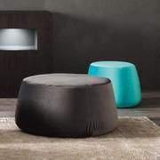 Mendez modern fabric ottoman - big model