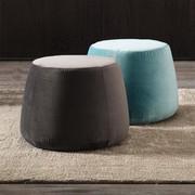 Mendez modern fabric ottoman - small model